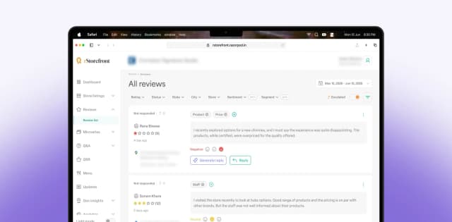 Review list - Escalated reviews (Light theme)